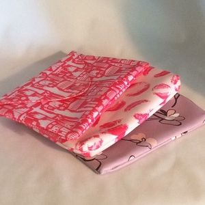 🐞 Lot of 3 FABULOUS & FUN PINK IPSY TRAVEL BAGS